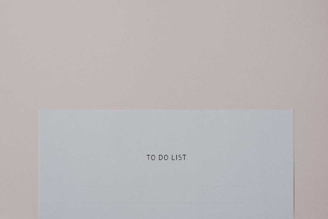 Photo checklist